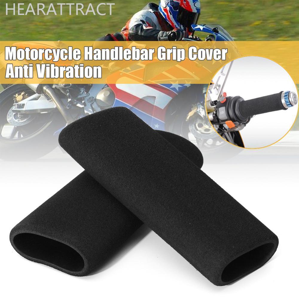 HEARATTRACT 2 ชิ้นรถจักรยานยนต์ Anti-Slip Handlebar Handle Grip โฟมสําหรับ BMW R1250GS ADV R1200GS/A