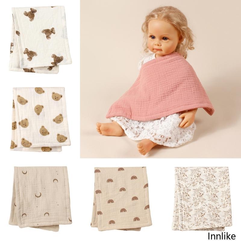 INN Baby Burping Cloth Nursing Towel Feeding Bib 6-Layer Breathable Teething Towel