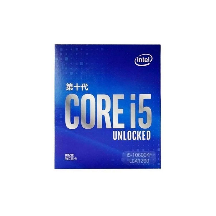 เหมาะสําหรับ PC Intel Intel 10th Generation Corey I5-10600KF โปรเซสเซอร์ CPU ชนิดบรรจุกล่อง
