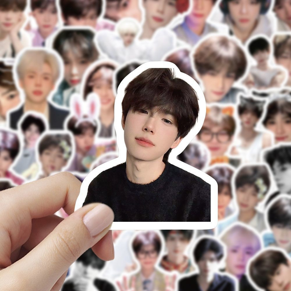 180 แผ่น He Qiuqiu สติกเกอร์หล่อ Guy สไตล์มูลค่าสูงน่ารักกระต่ายโทรศัพท์มือถือคู่มือเดสก์ท็อปสติกเกอ