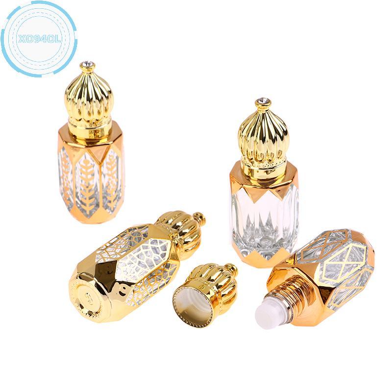 Xo94ol 6ml Golden Refillable Perfume Bottles ขวดโรลออนแก้ว TH
