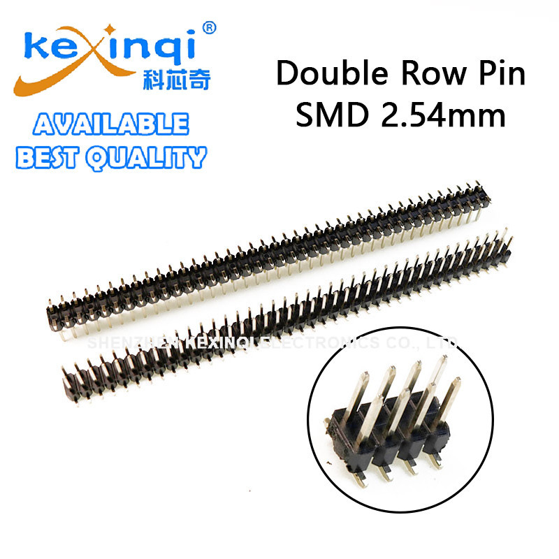 (2-10pcs) คู่แถว Pin SMD 2.54 มม.2*2P 3P 4P 5P 6P 7P 8P 10P 11P 12P 13P 15P 20P 30P 40P Connector ชา