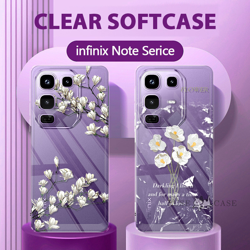 ล่าสุดสาว Bungaputih Premium Casing Infinix Note 50 Pro 5G 30 40 Pro Plus 5G 40 4G Tk Lucu Case Hp