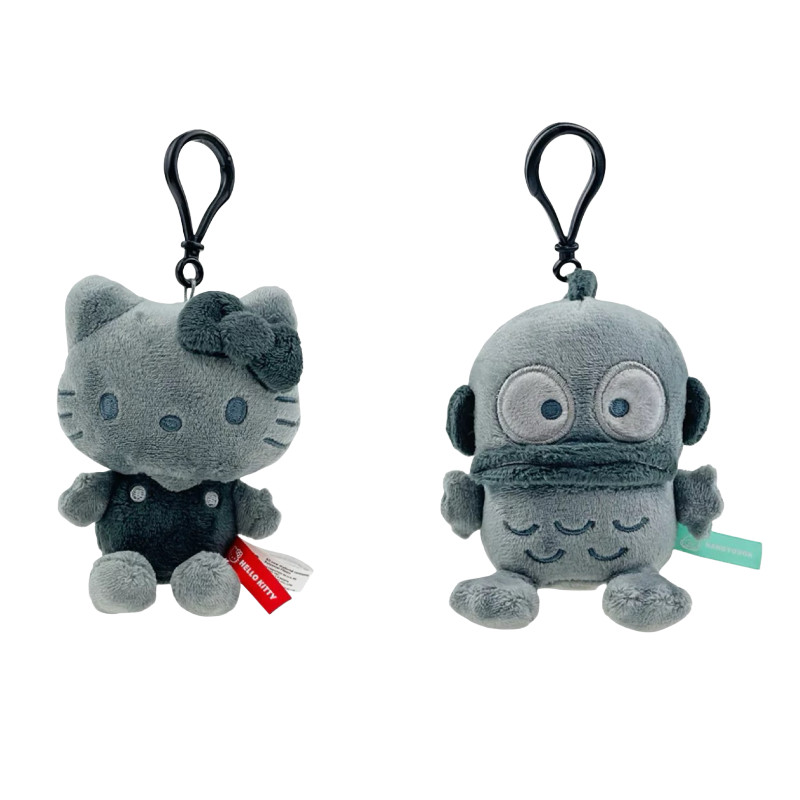 Kawaii Sanrio Hello Kitty Hangyodon Black Skin Series Plushine ตุ๊กตาการ์ตูนน่ารักพวงกุญแจกระเป๋าจี้เด็กของขวัญ