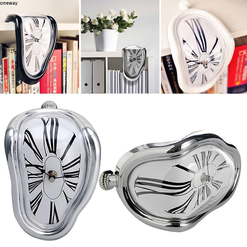 OWAY นาฬิกาศิลปะแบบละลาย ออกแบบเงียบสำหรับการตกแต่งบ้าน