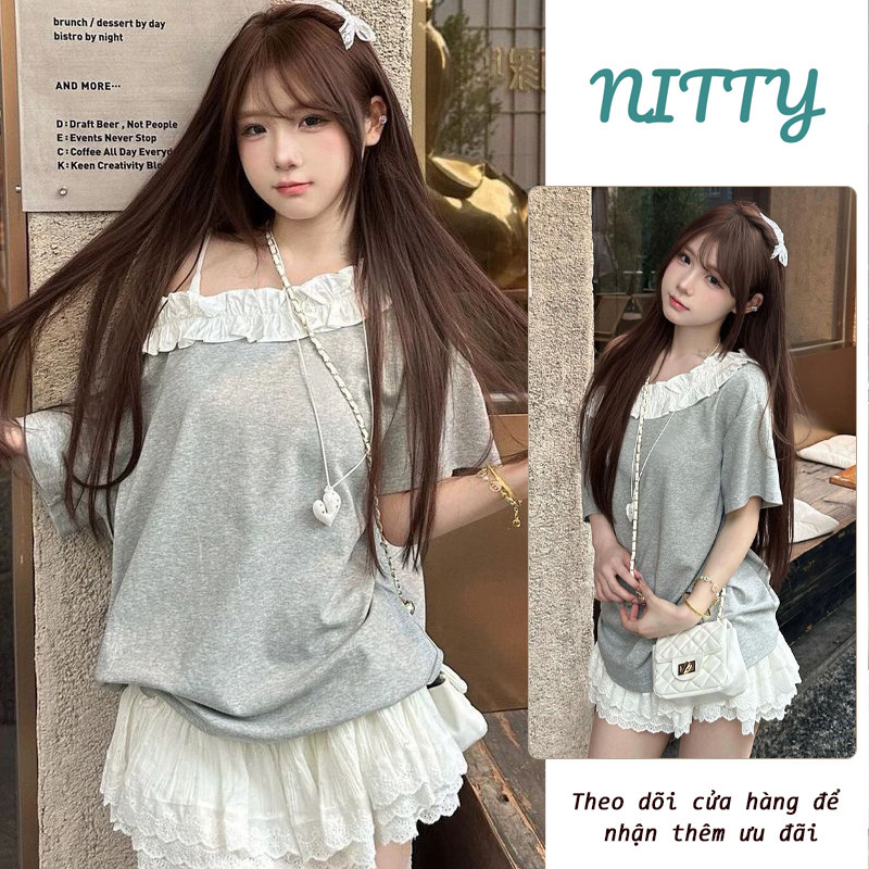 NITTY เสื้อสเวตเตอร์เปิดไหล่พื้นฐานสําหรับผู้หญิงฤดูใบไม้ร่วงฤดูหนาว