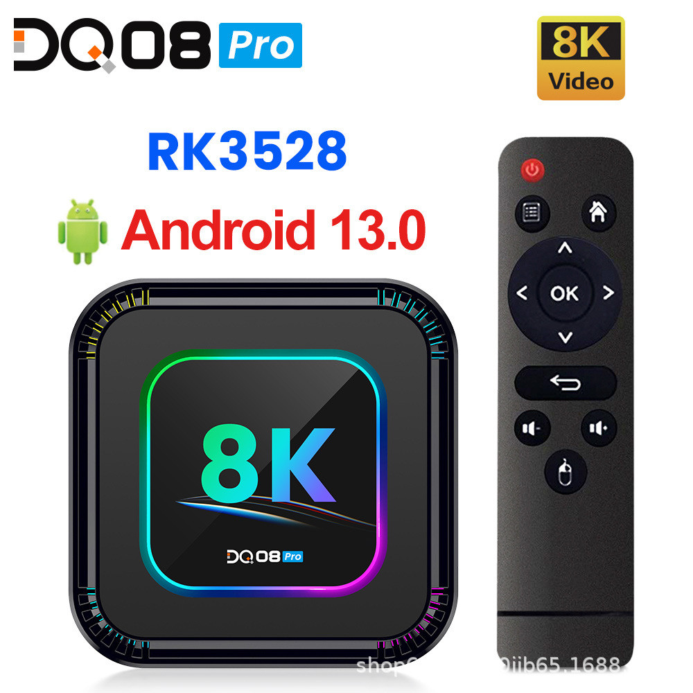 DQ08 Pro TVBox Android 13 RK3528 Suppor 8K 2.45G 6