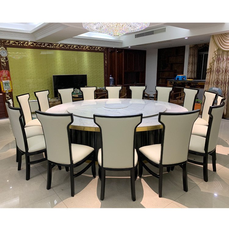 Bright Man โรงแรม Man หรูหรากล่องขนาดใหญ่ไฟฟ้าโต๊ะรับประทานอาหารร้านอาหารรอบ 15 Slate VIP20 โต๊ะรับป