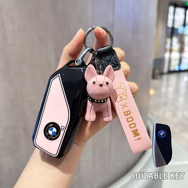 YEEKEY สําหรับ Bmw x1 30e X5 ix i7 X7 ใหม่ 7 Series 530 525 2024 2025 i5 i3 ix3 Key Holder Keycase ส