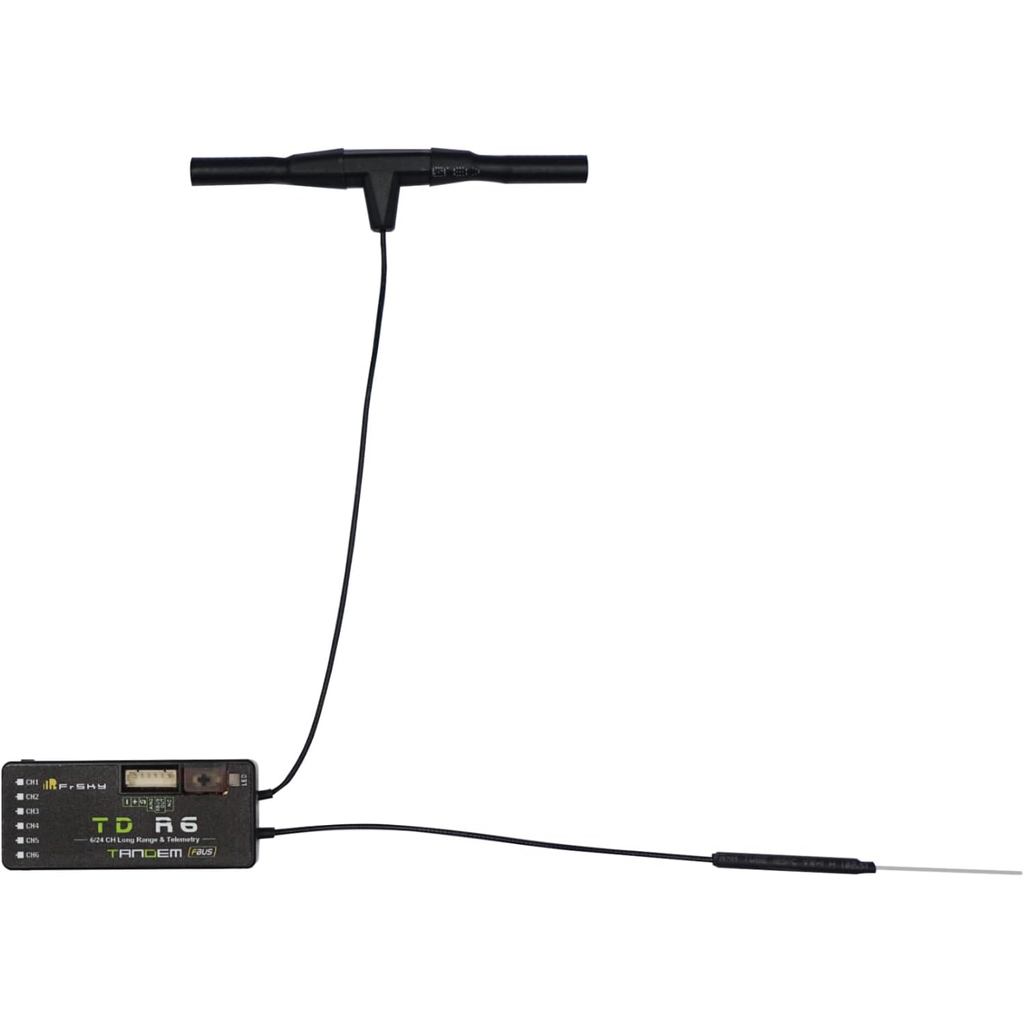 FrSky TD R6 Dual-Band Receiver พร้อมกัน 2.4GHz & 900MHz 6 PWM เอาต์พุต SBUS Out & FBUS/S.Port Long R