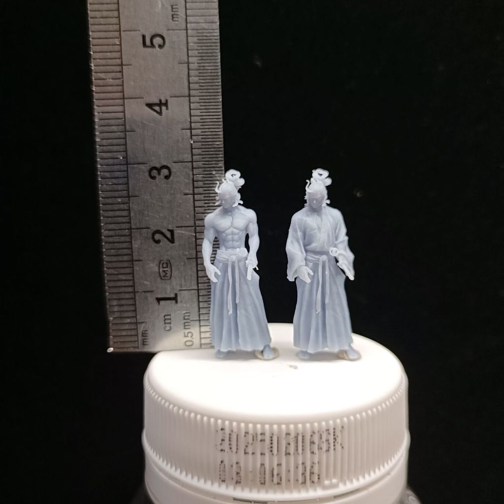 1/64 Miniature Man Miyamoto Musashi Samurai Ronin เกมตัวละครขนาดเล็กขนาดความแม่นยําสูง 3D รุ่น