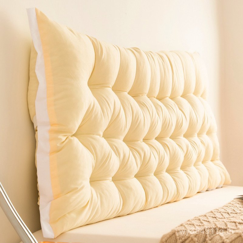 Influencer Anti-Collision Beige ข้างเตียงขนาดเล็กสดเบาะทิ้ง ins สไตล์หมอนยาวหมอนเตียงหอพักพนักพิงขนา