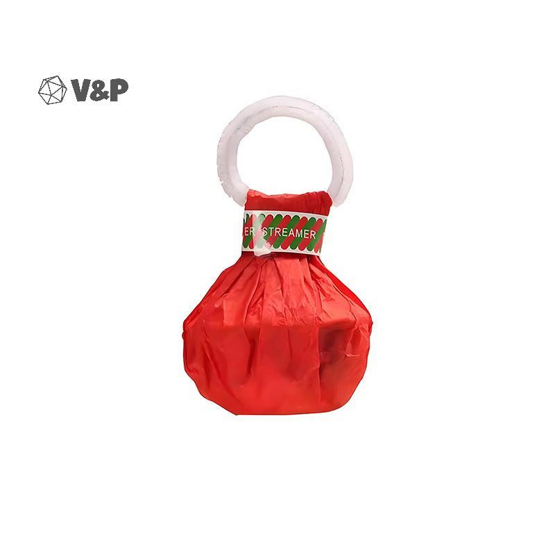 V & P 10 ชิ้นสีสันมือโยน Confetti Poppers โยน Streamers Poppers กระดาษแครกเกอร์ Magic กระดาษริบบิ้นส
