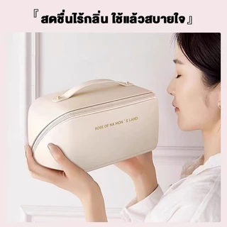 💄กระเป๋าเครื่องสําอาง กระเป๋าออแกไนเซอร์ กันน้ํา หนัง PU จุของได้เยอะ แบบพกพา