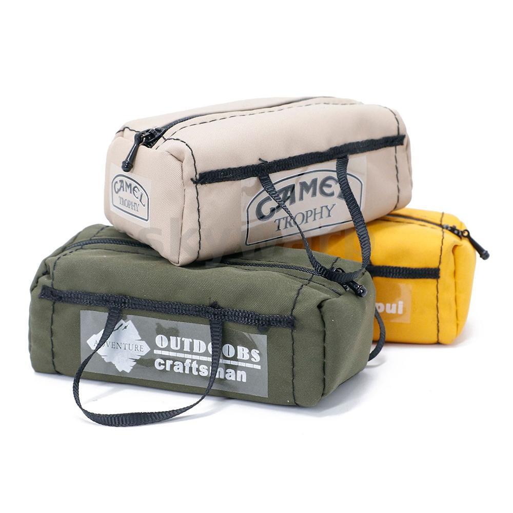 จําลองกระเป๋าหลังคากระเป๋ากระเป๋าเดินทางกระเป๋าถือตกแต่งสําหรับ 1/10 RC Crawler รถ Axial SCX10 Traxx