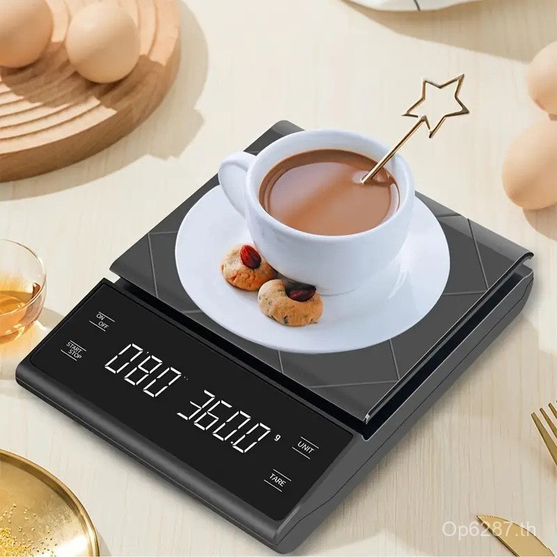 Coffee Multi-Function 3KG Timer Kitchen Scale with Scale Electronic Scale Hand Brewing Gram Scale Ba