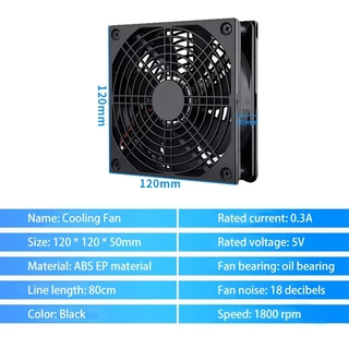 USB Router Fan Wifi Modem Fan Cooling Rack Router Cool 5V Modem Cooler ชั้นวางสําหรับ TVBox Router Modem