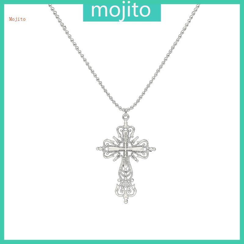 Mojito Punk Goth แฟชั่นสร้อยคอข้ามสําหรับผู้หญิงผู้ชาย Jewellery Design ของขวัญลึกลับ