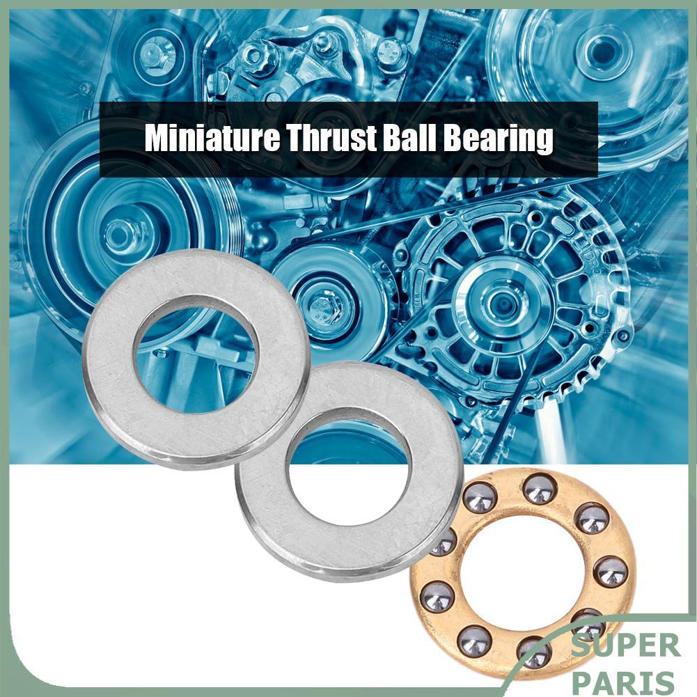 Superparis Superparis Hilitand 10pcs Thrust Bearings Ball Bearing ความแม่นยำสูงชุดเหล็กแบนสำหรับเครื