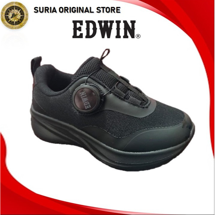 EDWIN ULTRALIGHT ตาข่าย PRIMRY ROTATE ปุ่ม SCHOOL รองเท้า EW3046 รองเท้าผู้ชาย EDWIN RENDAH PUSING K