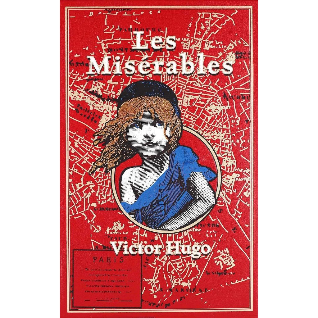 CanterburyClassics LES MISERABLES โดย Victor Hugo (Leather-bound)