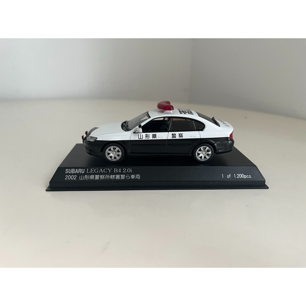RAIS 1/43 H7430206 SUBARU LEGACY B4 2.0 i รถตํารวจญี่ปุ่น 2002 Yamagata Prefecture Police Station Po