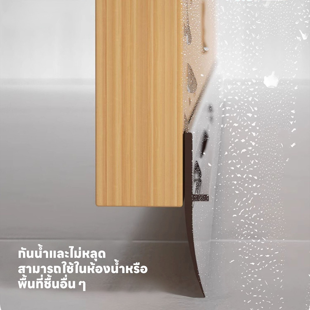 แถบปิดผนึกขอบประตูแบบเรียบง่าย ป้องกันแมลง กันลม และกันน้ำ มีกาวในตัว เหมาะสำหรับประตูภายในและประตูกระจก >NO6070 - รูปที่ 6