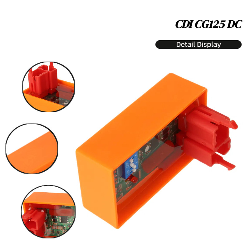 RACING CDI 4000-12000RPM Range สําหรับ AKT125 RX125 FT125 FT150 CG125 SBR150 - DC 6PIN Moped CDI