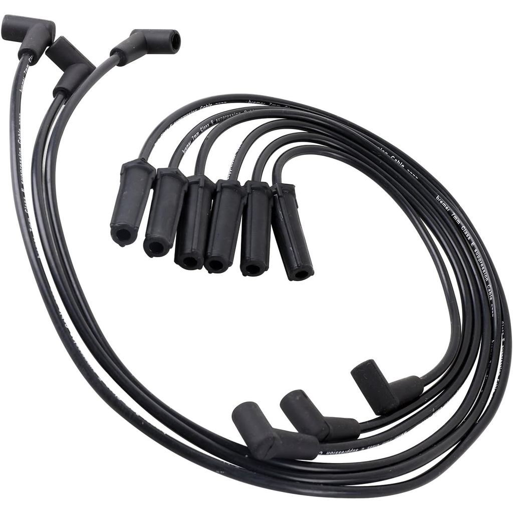 ST-6063 ชุดสายไฟหัวเทียนจุดระเบิด 7 มม., ชุด 6 ชิ้น, สําหรับ Buick 05-09 Allure/ Lacrosse/ 07-08 Luc