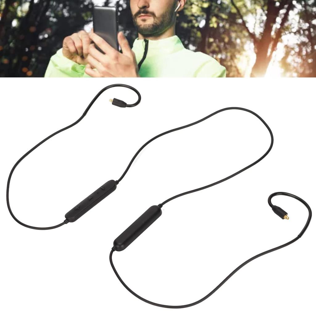 สายเคเบิลอะแดปเตอร์บลูทูธ MMCX พร้อมรหัส Latency ต่ํา โหมดเพิ่มเสียงเบสและเสียงเทคโนโลยี Bluetooth 5