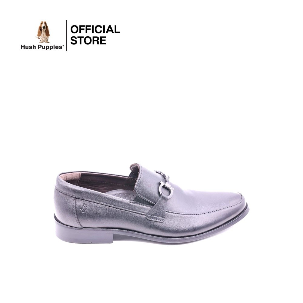 Hush Puppies รองเท้าผู้ชายลำลองหนังแท้ แบบสวม HP 8HDFB92B3A - สีดำ