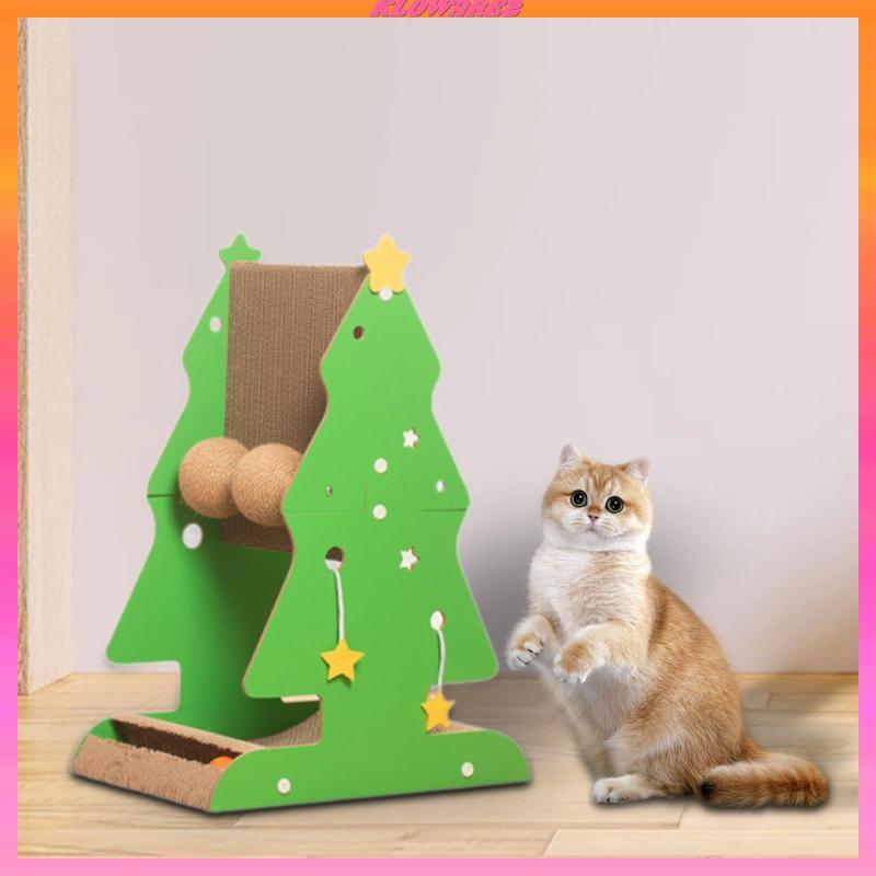 [Kloware2] Cat Scratch Post Xmas Tree Cat Scratcher สําหรับผู้ใหญ่แมวขนาดใหญ่แมวในร่ม
