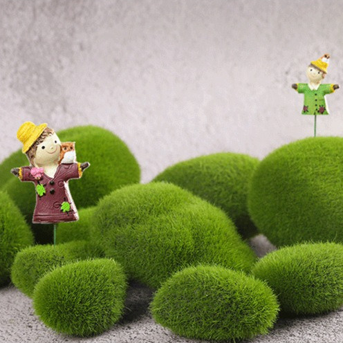 6ชิ้น/เซ็ตประดิษฐ์สีเขียวมอสหินสําหรับสวนตกแต่งบ้านปลอมโฟมหินไมโครภูมิทัศน์เครื่องประดับตกแต่ง - รูปที่ 3