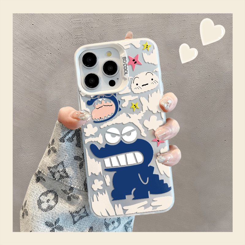 Shinchan ไดโนเสาร์สําหรับ Oppo A58 A11X A5 A2 A55 A57 A16 กรณีค้นหา X5 X6 X7 X8 X9 PRO V23 11 10 PRO