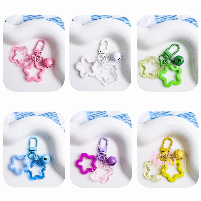 [MTech]พวงกุญแจรูปดาวห้าแฉกสุดสร้างสรรค์สำหรับเด็กผู้หญิง จี้รูปดาวห้าแฉกคู่รักเพื่อนซี้