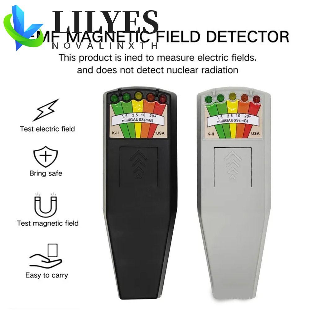 LILYES เครื่องทดสอบรังสีแม่เหล็กไฟฟ้า, ความแม่นยําสูง EMF Reader EMF Gauss Meter, มัลติฟังก์ชั่น K2 
