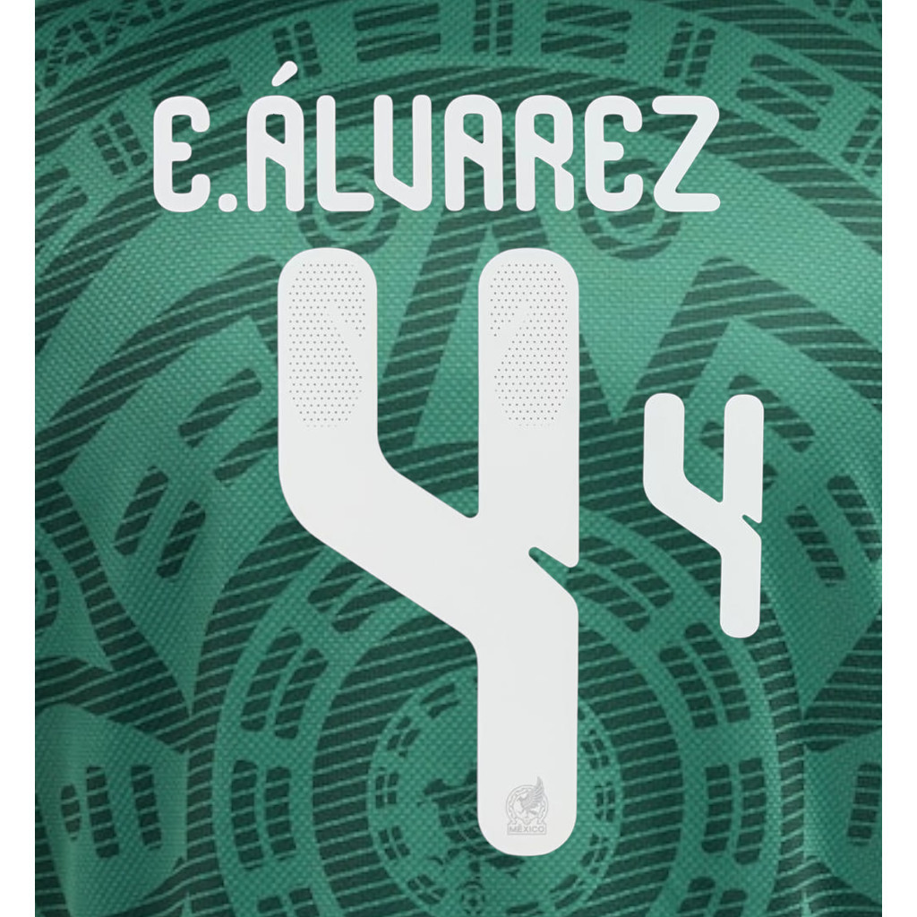 อย่างเป็นทางการ E.ALVAREZ 4 Mexico FMF Home World Cup 2026 พิมพ์