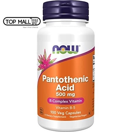 NOW Foods, Pantothenic Acid, 500 mg, 100 Veg Capsules/250 Veg Capsules