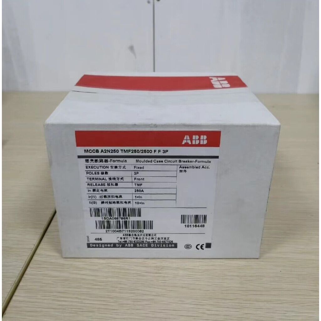 1 ชิ้น ABB A2N250 TMF250/2500 FF 3P Circuit Breaker