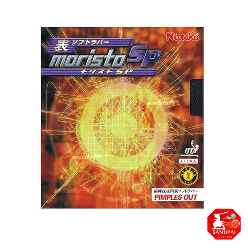 Nittaku Table Tennis Rubber Moristo SP Top Sheet Soft Tension Black Medium NR-8670 (Spin)  
Nittaku 