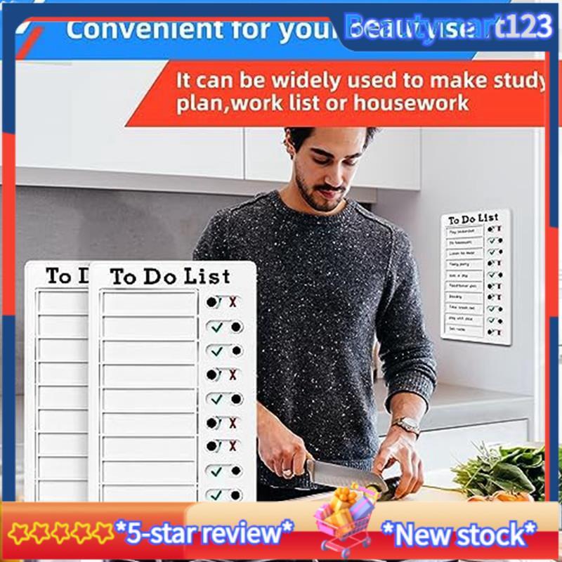 BMCherre Chart Check List ชุดบอร์ด Task พร้อม Slider Daily to Do List Board Reminder Board Set Kit ท