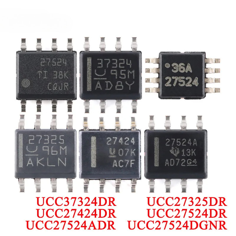 1 ชิ้น UCC37324DR 33724 UCC27325DR 27325 UCC27424DR 274 UCC27524DR 27524 UCC27524A UCC27524DGNR 2752