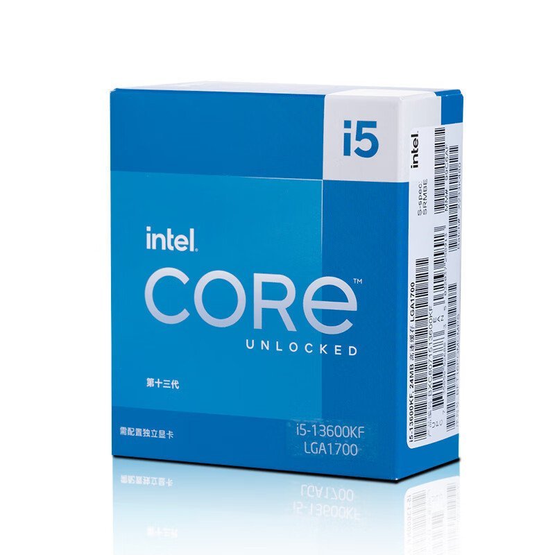 เหมาะสําหรับเดสก์ท็อป Intel i5-13600KF 13th Generation Core Boxed CPU โปรเซสเซอร์ 14 Core 20 สาย