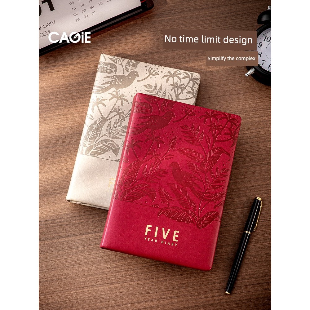 สมุด สมุดบัญชี ห้าปีหนึ่งคำถามต่อวันหนังสือฟรี365แผนสมุดคู่มือปฏิทินสมุดโน้ตปกแข็งสมุดบันทึกเครื่องเ