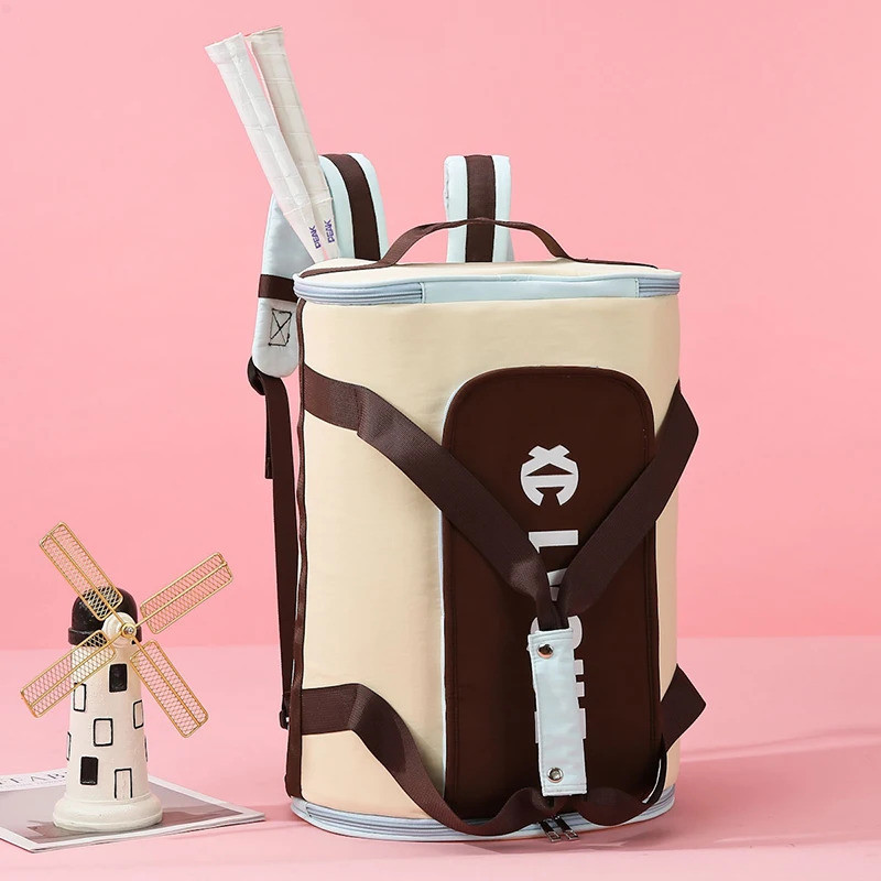 เทนนิสไม้แบดมินตันกระเป๋าเป้สะพายหลังกีฬาฟิตเนสกระเป๋าถือรองเท้าแพ็คกลางแจ้ง Camping Rucksack การฝึก