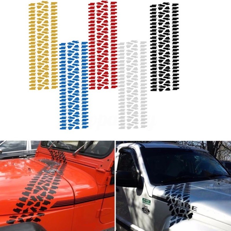 (คลังสินค้าพร้อม) S548# 4x4 Trunk IB Tread Car Body Vinyl Decal สติกเกอร์