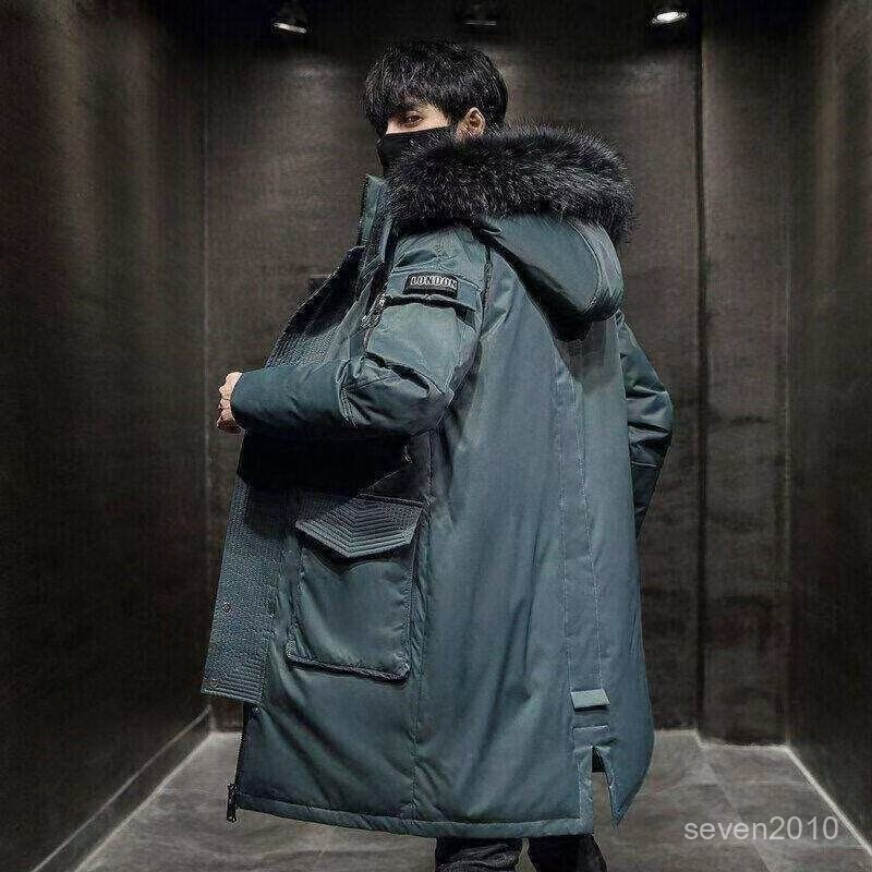 2025 New Plus Size: S-3XL-30°C Down Jacket เสื้อแจ็คเก็ตยาวผู้ชายฤดูหนาวเสื้อแจ็คเก็ตน้ําหนักเบา 22Y