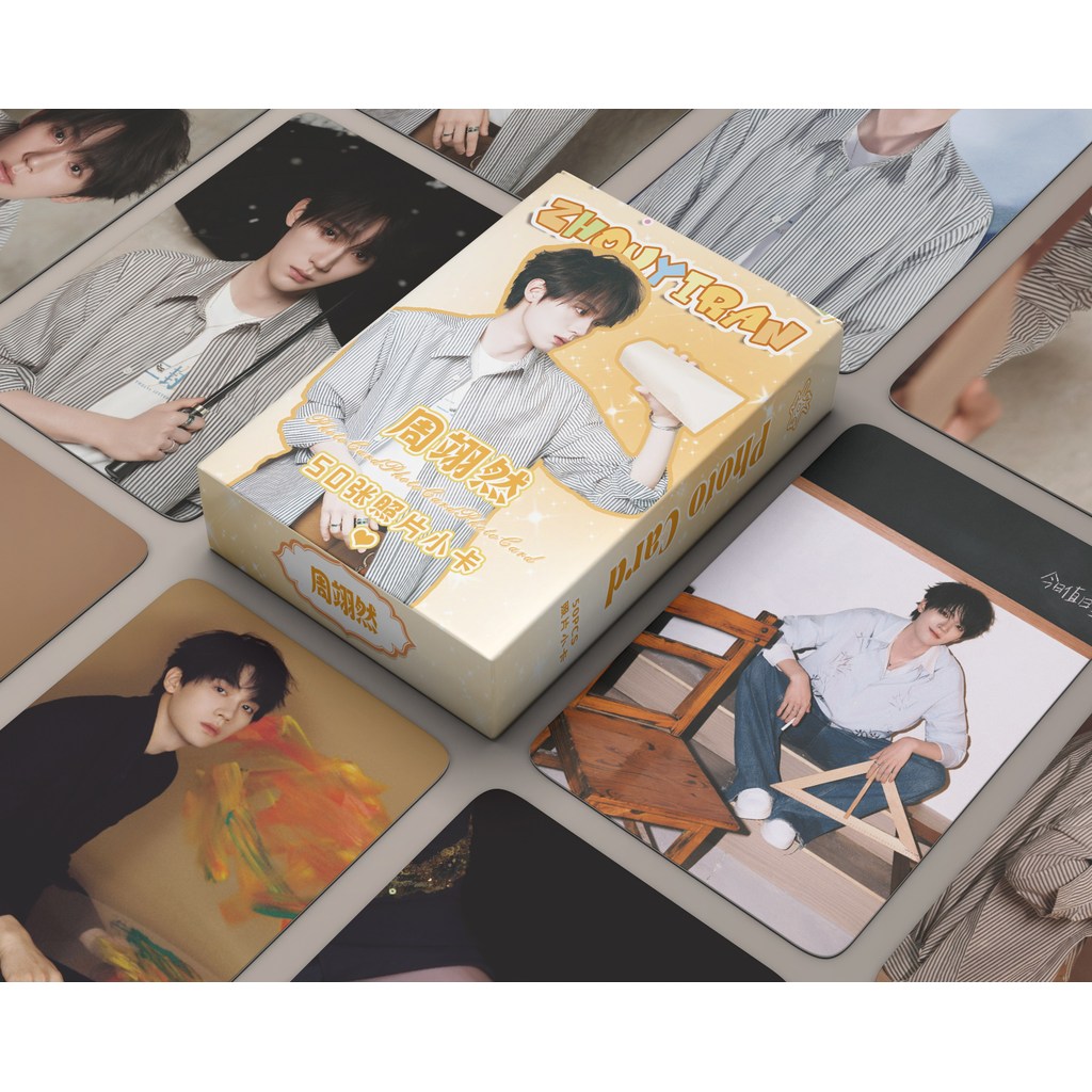 50-55pcs Chinese Drama Actor Lin Yi Hologram Laser Lomo cards Zhou Yiran Postcards Hua Chenyu Hologr