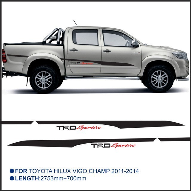 Toyota Hilux Original Colour Car Side Body Sticker สติ๊กเกอร์ตัวถัง