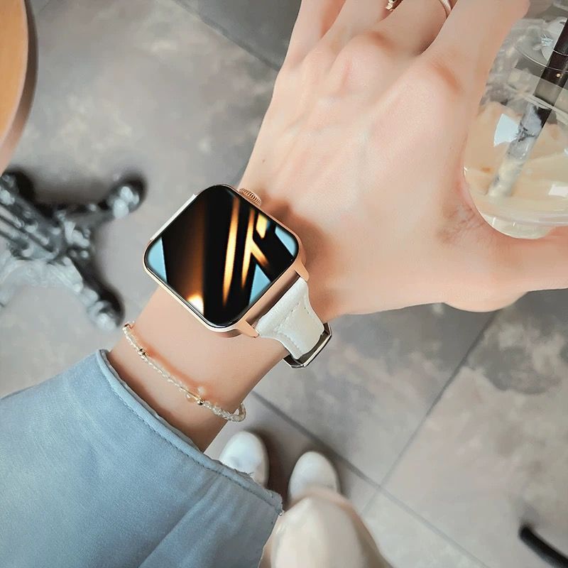 Huaqiang North Sports Watch S9 สมาร์ทบลูทูธสร้อยข้อมือกีฬานาฬิกาสีดําเทคโนโลยีสไตล์ล่าสุดวิ่ง Heart 